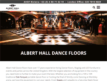 Tablet Screenshot of dance-floor-hire-uk.co.uk